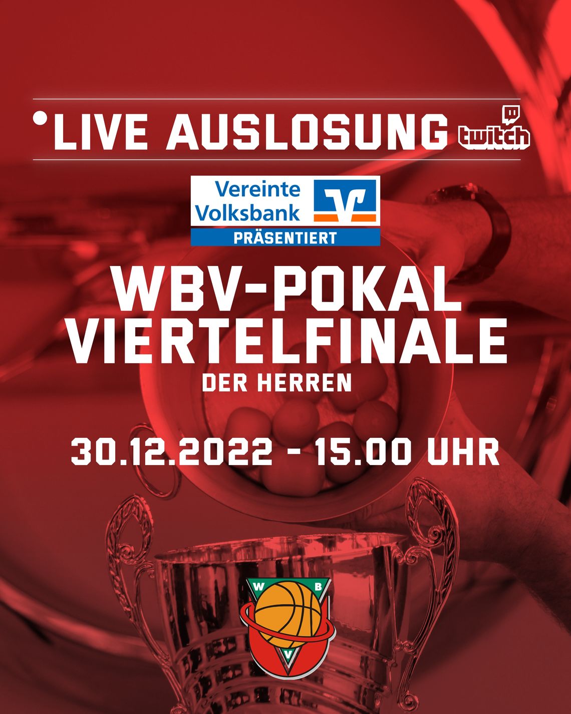 BSV Wulfen WBV-Pokal (H) LIVE-Auslosung bei der Volksbank am Freitag