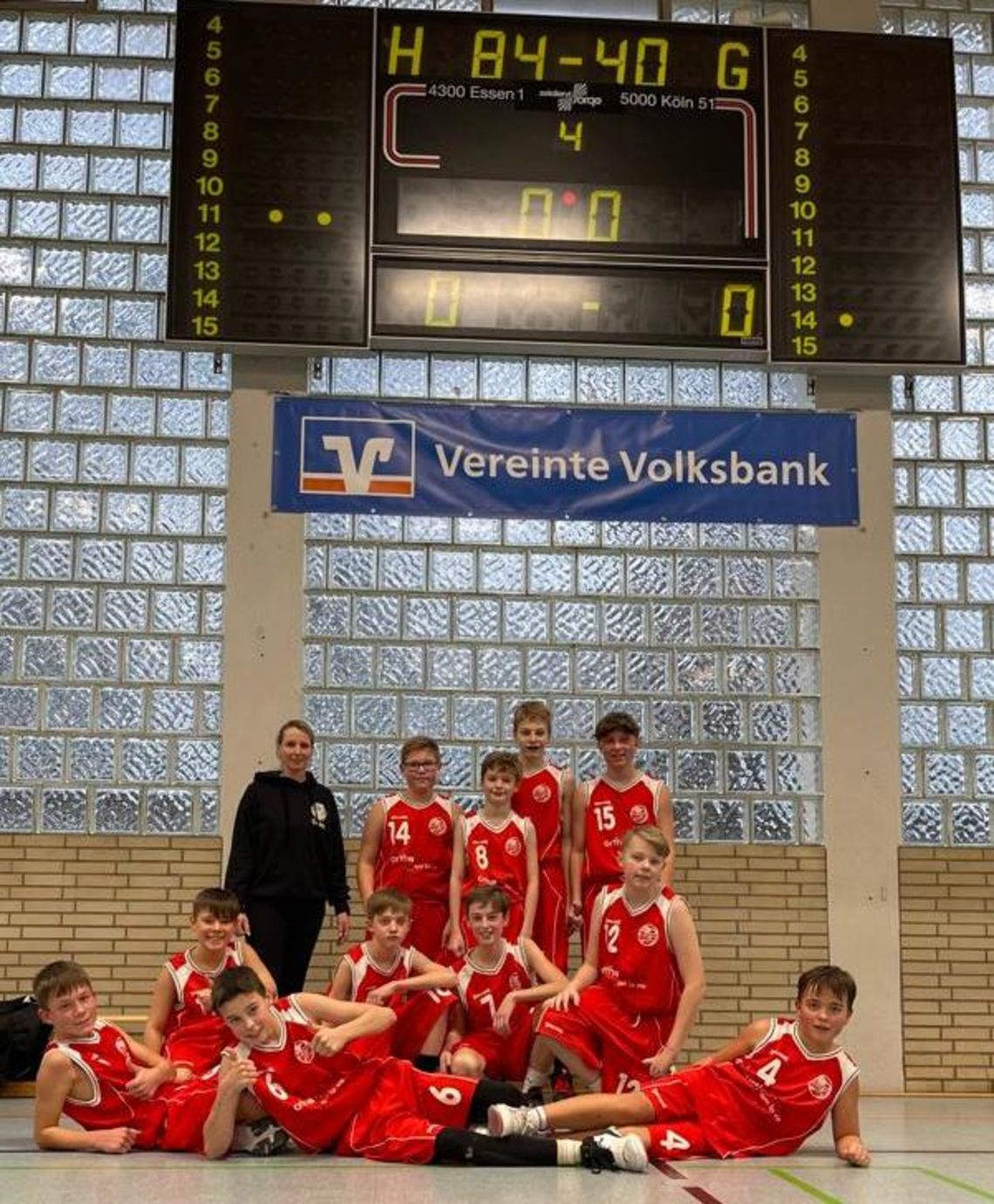 Die offene U14 feierte in der Jugend-Landesliga einen Heimsieg gegen die CroBaskets Essen.
